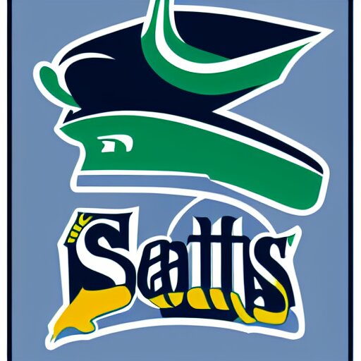 seattle mariners logo, by dr, seuss 