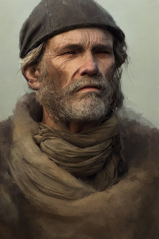 Lexica - Medieval fisherman, close-up portrait, poor, intricate ...