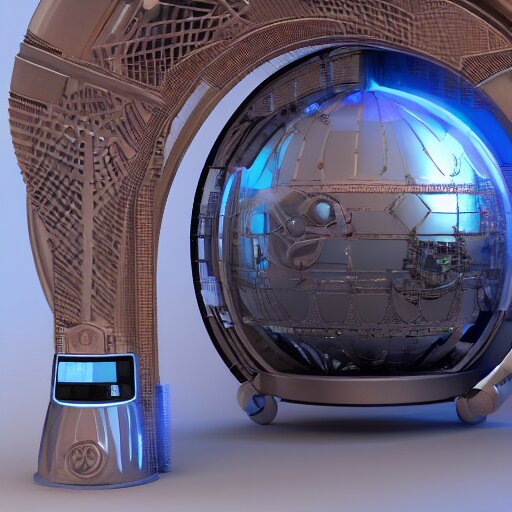 futuristic time machine by hg wells +gi, global illumination, physically based rendering, photoreal, small details, intricate, science fiction fantasy concept design