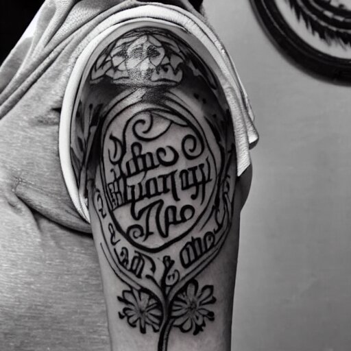 a tattoo written in text ( sanskar ) in body of beautiful women by famous tattoo artist black and white 8 k 