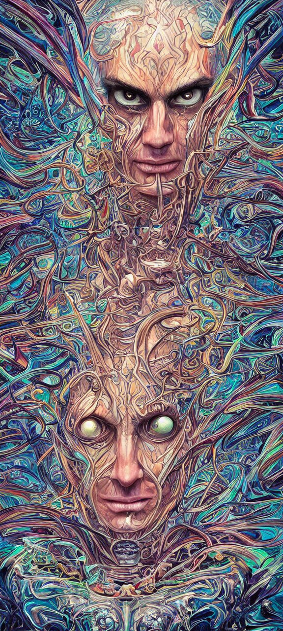 android jones alex grey android jones alex grey mark cooper, artgerm artstation award winning photorealistic detailed hypervivid intense fantasy concept art, hypervivid intense mcbess, the sea by dan mumford 