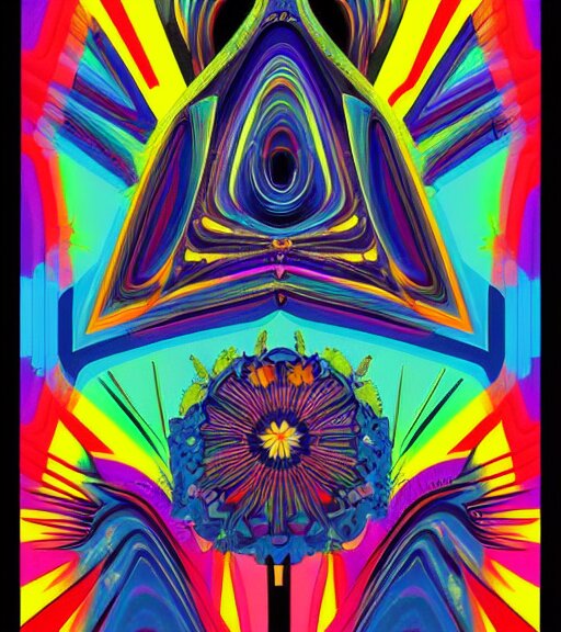 a psychedelic 1970s poster, asymmetrical, highly detailed, concept art,