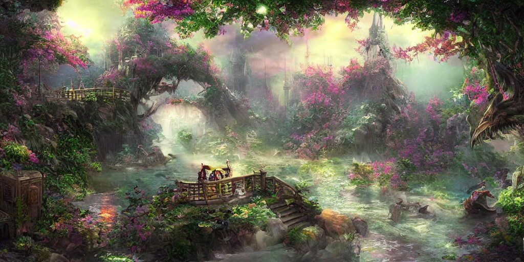 a beautiful fantasy scene by yuumei art 