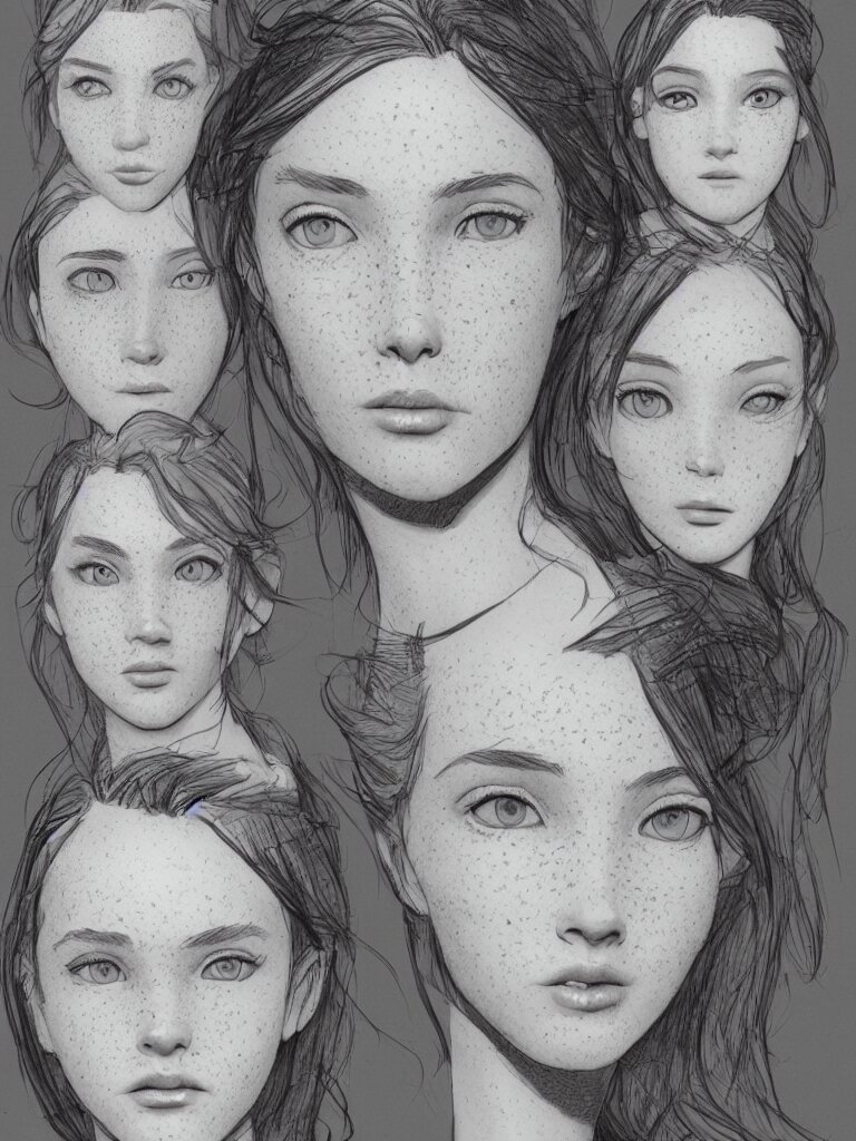 freckles by disney concept artists, blunt borders, golden ratio 