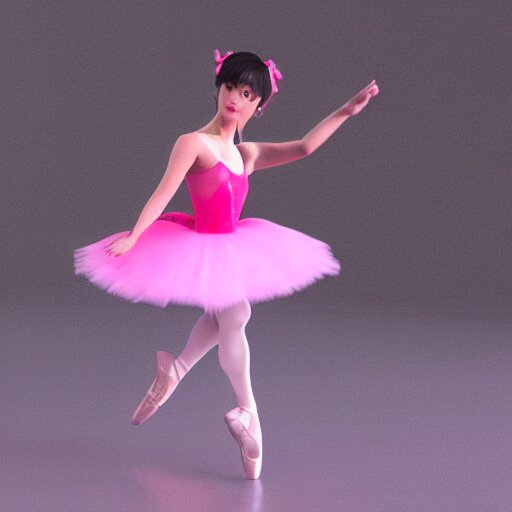 3 d jimin as a ballerina dancer wearing a pink skirt in a black themed stage, highly detailed, octane render 