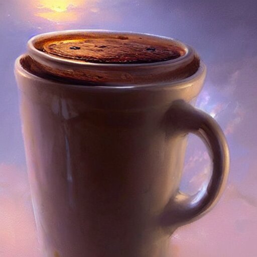 Lexica The most beautiful coffee cup in the world, beautiful and stunning oil painting by greg