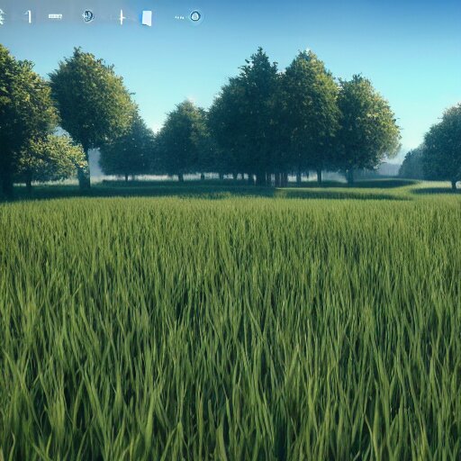 a giant field, clear sky, unreal engine, detailed, beautiful 