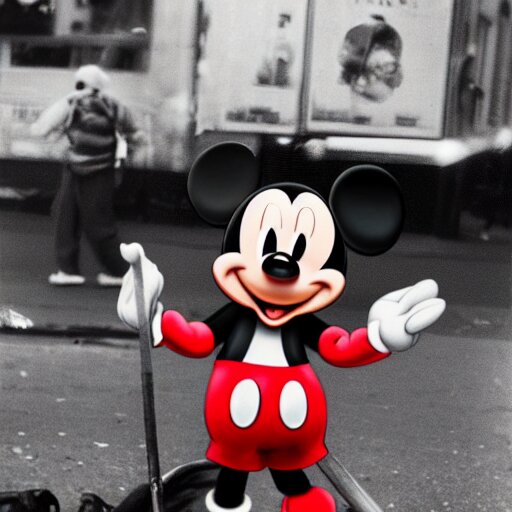 Lexica Realistic Photography Of Mickey Mouse Being Homeless In New