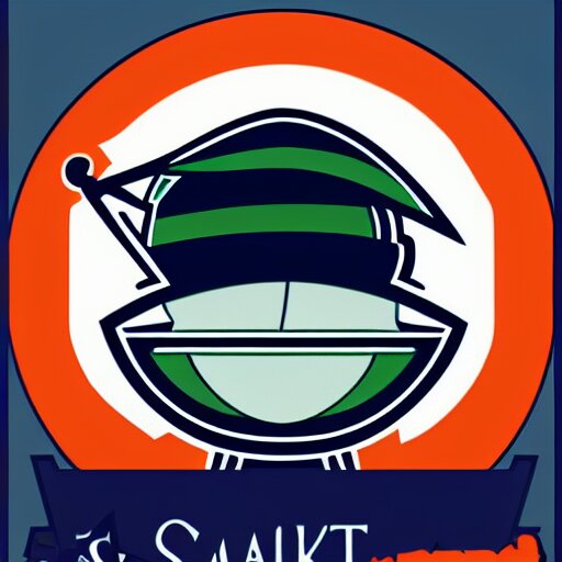 seattle mariners logo, by dr, seuss 