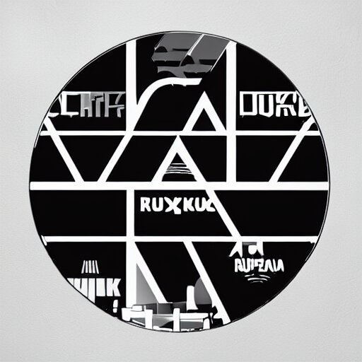 black on white graphic design stickers in style of david rudnick, eric hu, y 2 k, 