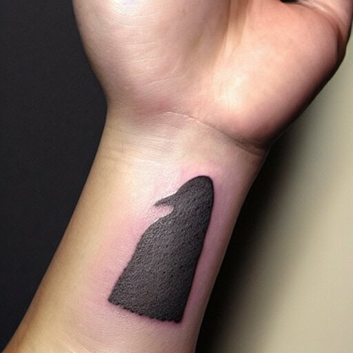 A ghost tattoo, minimalistic, simplistic,