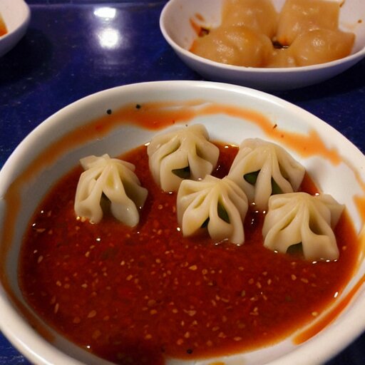 delicious dumplings with chili sauce made by hayao miyazaki!! 