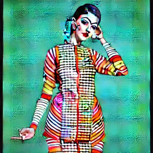 a beautiful cute girl wearing modern stylish costume in the style of Assamese bihu mekhela sador gamosa design, professional high quality commercial fashion design art by Martine Johanna