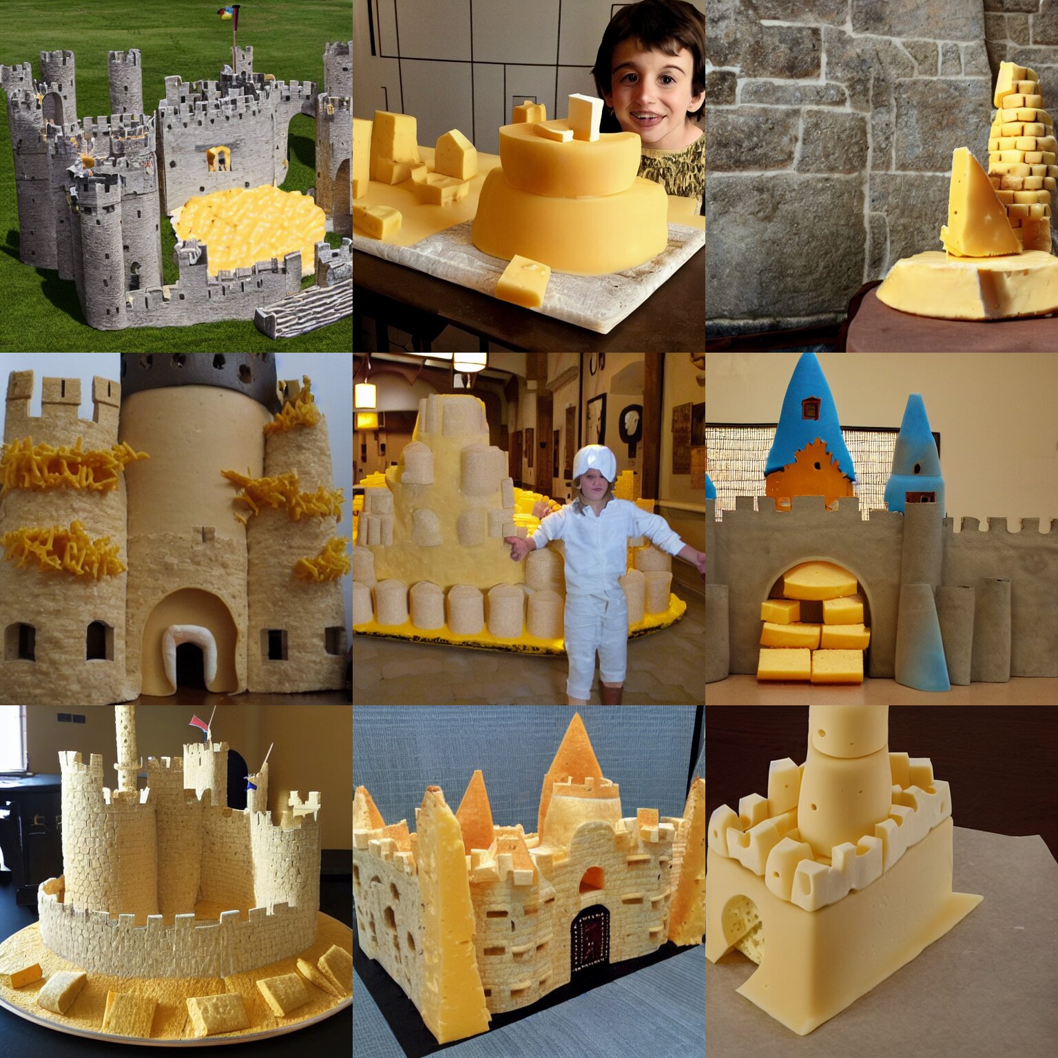 castle made of cheese 