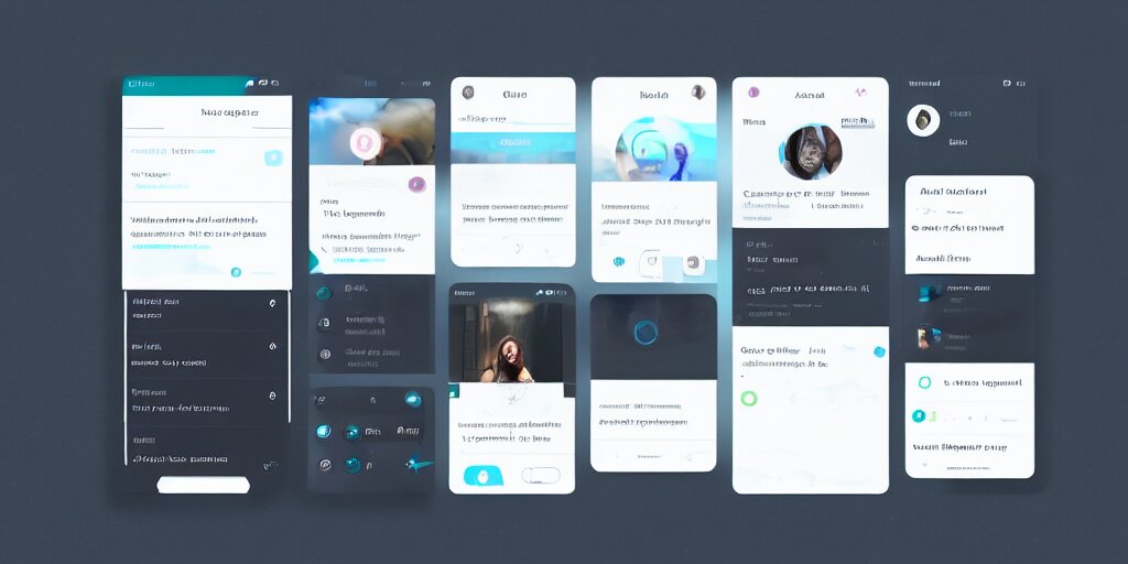 ui for a lucid dream control and management app, modern, slick, hd, responsive, windows, 1 6 : 9 