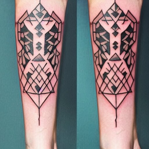 tattoo design, stencil, tattoo stencil, traditional, a world famous tattoo of a geometric table-s 100