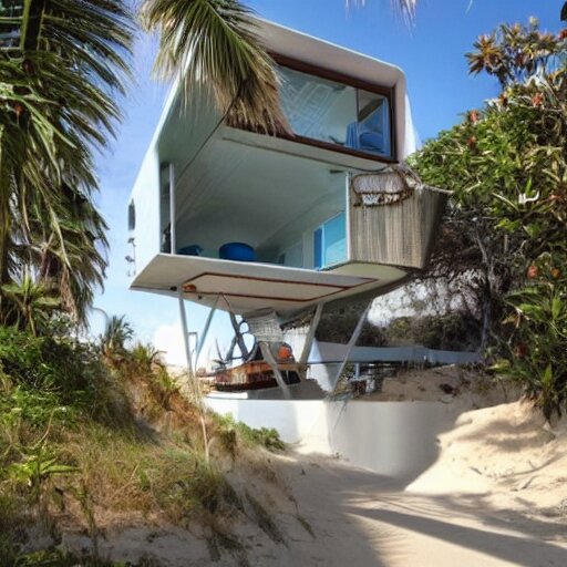 biopunk house in beach