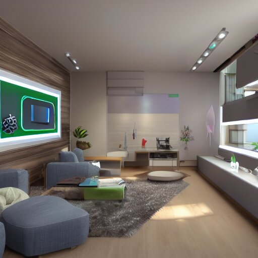 inside of a smart home realistic detailed photo 4 k 