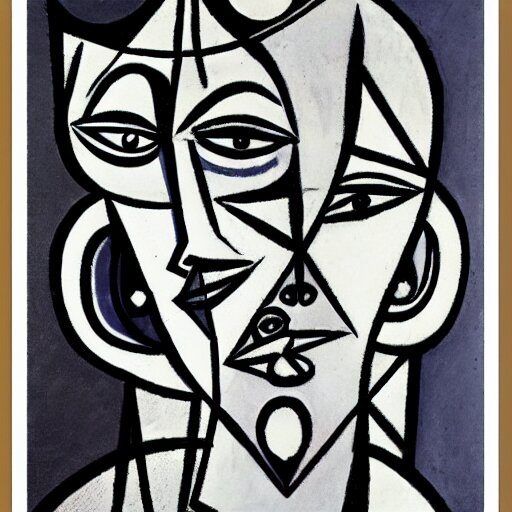 Lexica - Picasso lineart of female faces, cubism, boho, curved delicate ...