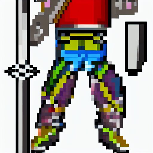 warrior wearing heavy plate armor and holding a giant sword, pixel art, vibrant colors, 