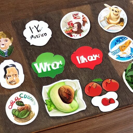 a whatsapp stickers pack of lunch time, 