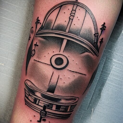 tattoo of voyager's golden recorder 