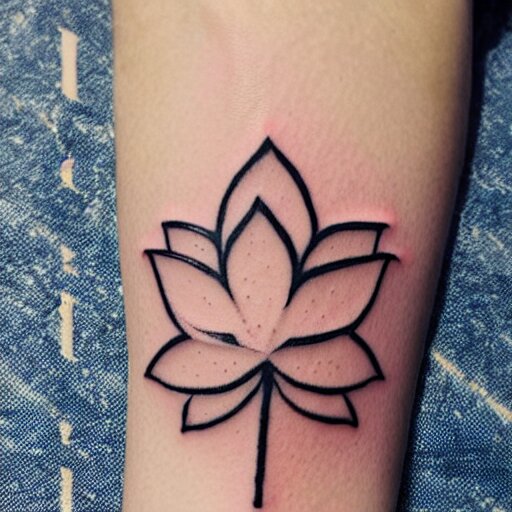 small lotus tattoo 