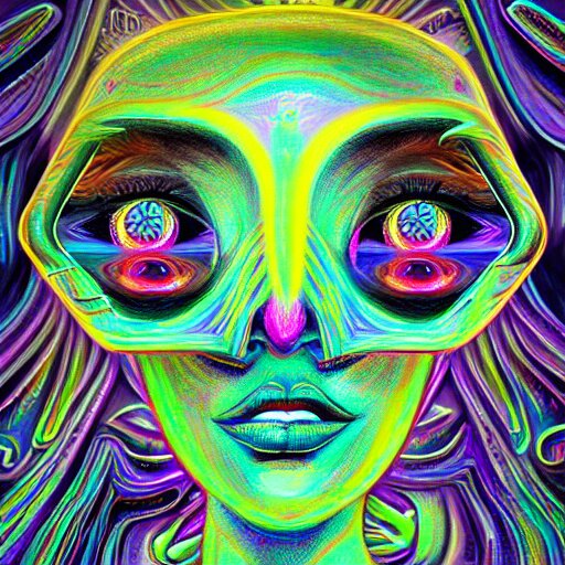 👽 🤖 psychedelic style, surreal, digital painting 