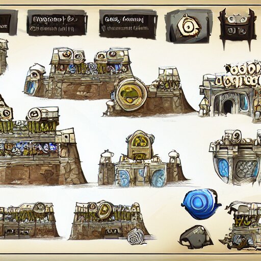 blueprints for dofus, concept art, blueprint