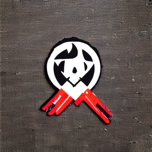 die cut sticker, molotov throwing revolutionary anarchist girl 