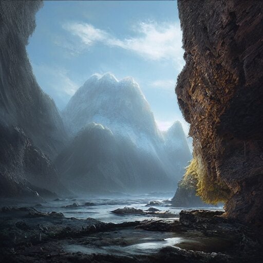 michal karcz painting of a beautiful landscape. , detailed, elegant, intricate, 4k,