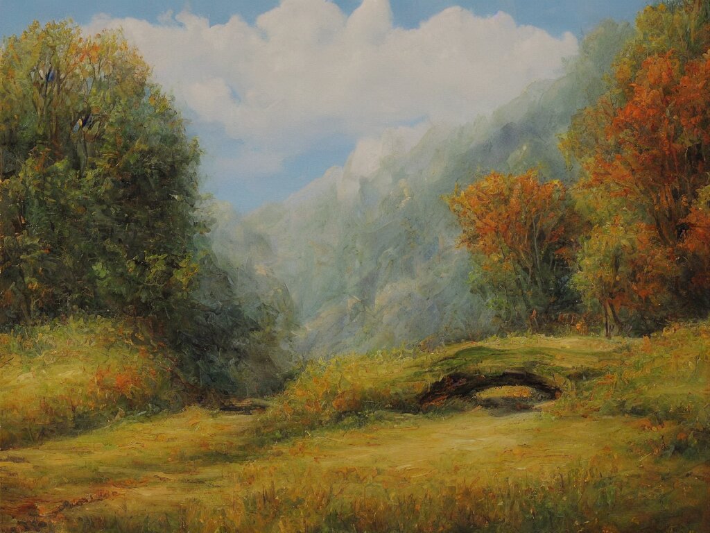 a beautiful landscape painting, trending on arstation 