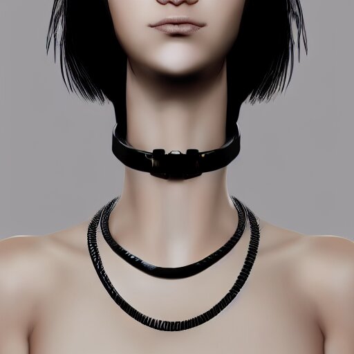 detailed realistic female character cyberpunk wearing thick steel collar around neck, realistic, art, beautiful, 4K, collar, choker, collar around neck, punk, artstation, detailed, female, woman, choker, cyberpunk, neon, punk, collar, choker, collar around neck, thick collar, choker around neck, wearing choker, wearing collar, face, beautiful,