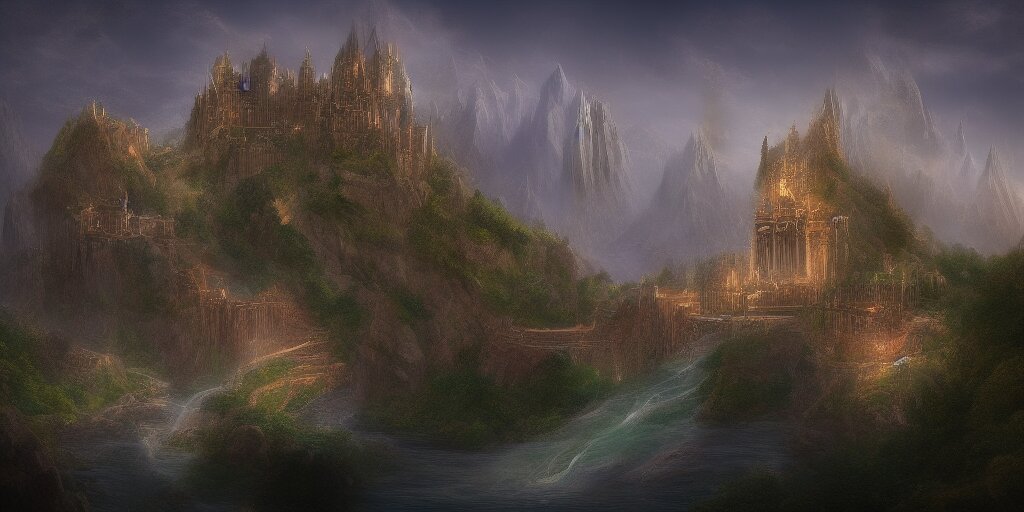 majestic citadel, celestia, eden, river, fantasy artwork, award winning, very very very very very very very beautiful scenery, artstation