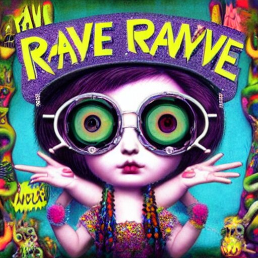 rave cd compilation, by mark ryden, hd, hyper detailed, 4 k 