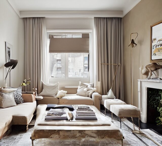 apartment designed by nate berkus, muted neutral colors 