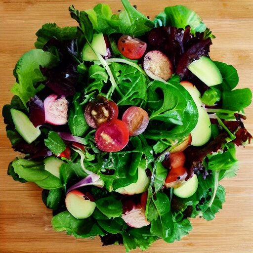 salad made to closely resemble the planet jupiter 