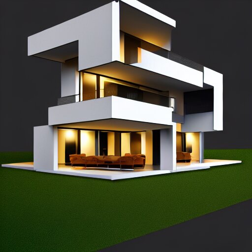 villa, extremely detailed digital art, bauhaus, trending on artstation, masterpiece 