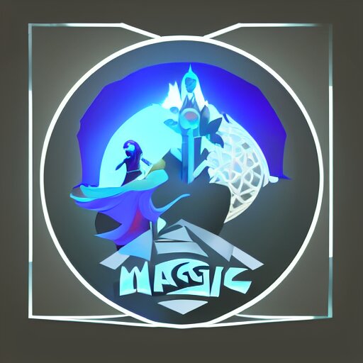 skill magic vector cutout stylized digital illustration video game icon global illumination ray tracing advanced technology 