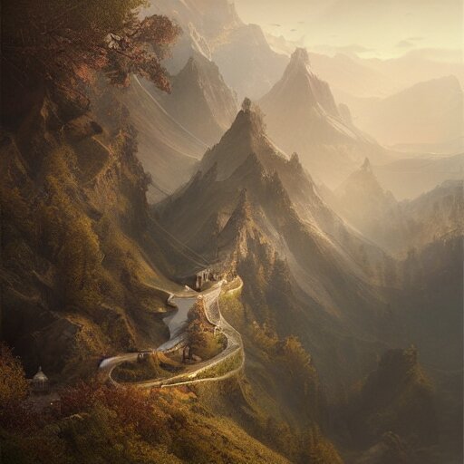 michal karcz painting of a beautiful landscape. , detailed, elegant, intricate, 4k,