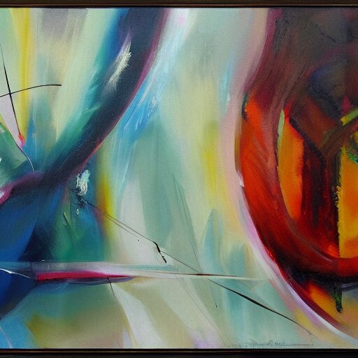 the abstract concept of guilty pleasure in style of concept art oil painting, 