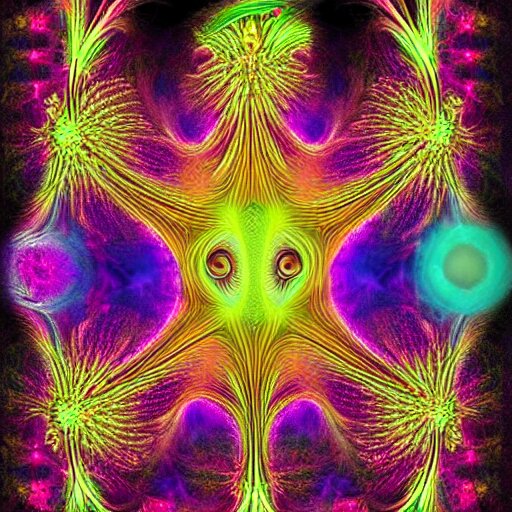 faceless, shrouded figure, powerful being, plant spirit, fractal entity, spirit guide, light being, pearlescent, shiny, glowing, ascending, chromatic aberration, prismatic, weird, odd, surreal, smooth, shaman, symmetry, subtle pattern, pastel colors, ghostly, visions, visionary art