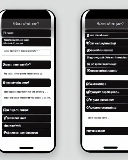 a wireframe for a social chat application, black and white user experience 