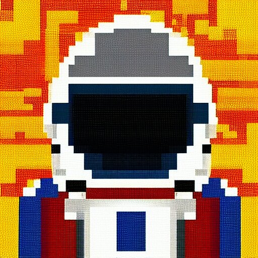 pixel art of an astronaut