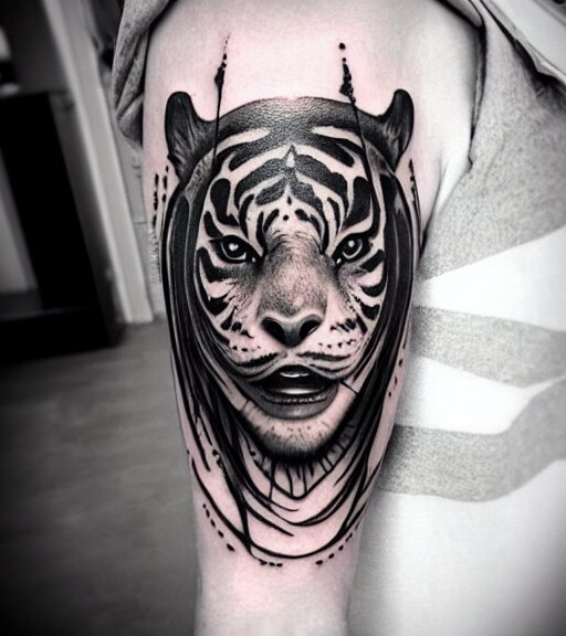 tiger head tattoo designs