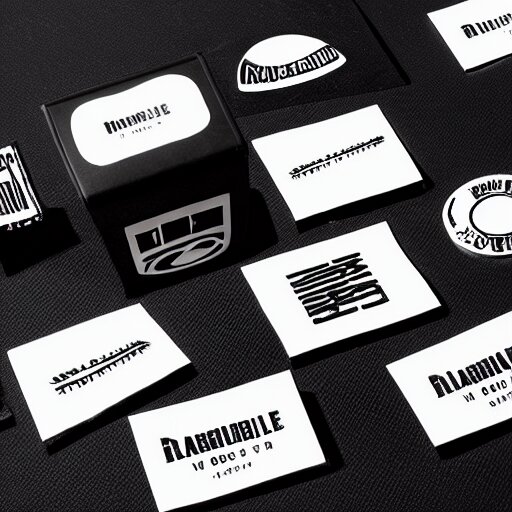 black on white graphic design stickers in style of david rudnick, eric hu, guccimaze, acid, y 2 k, 4 k sharpening, 