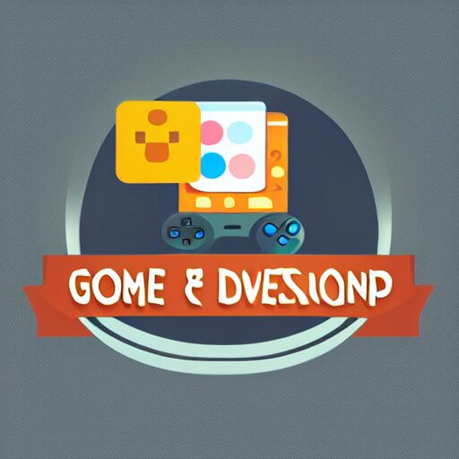 a logo for a course that teaches game development and app design