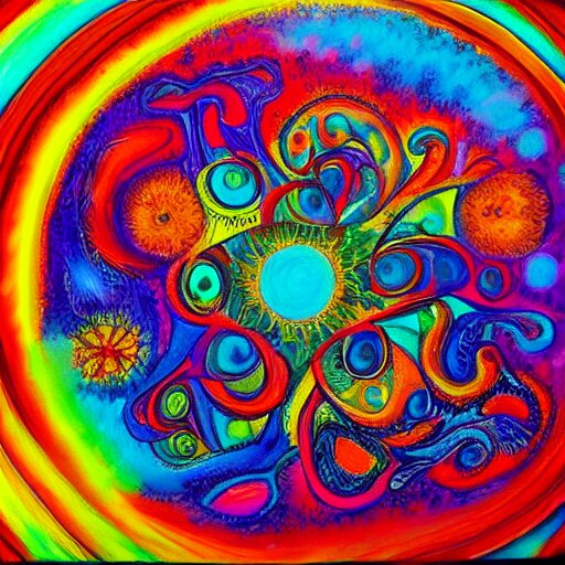 psychedelic painting of the soul 