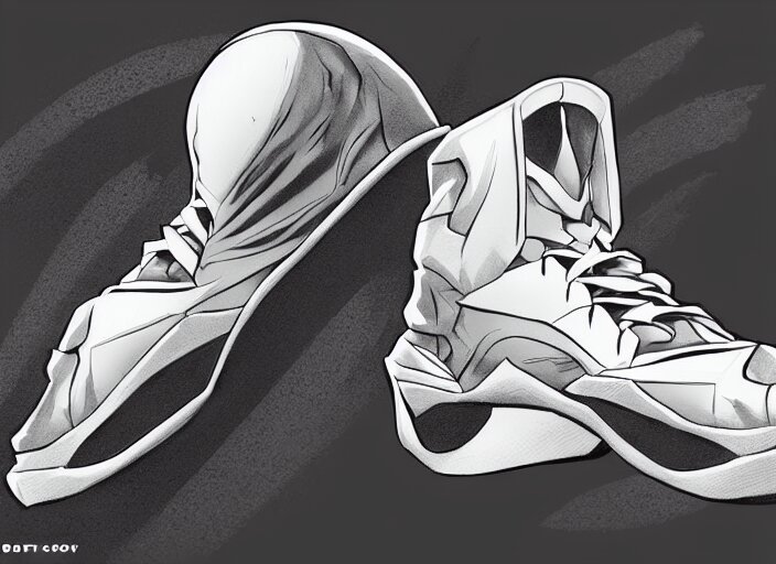 basketball sneakers concept of moon knight, trending on artstation, smooth, sharp focus 