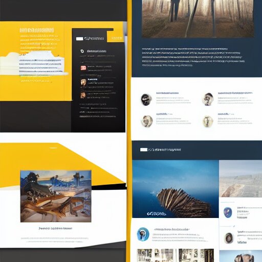 website material design concept 